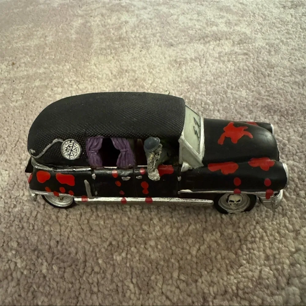 Lemax Halloween Spooky Town HAUNTED HEARSE Retired RARE Car Halloween 2009